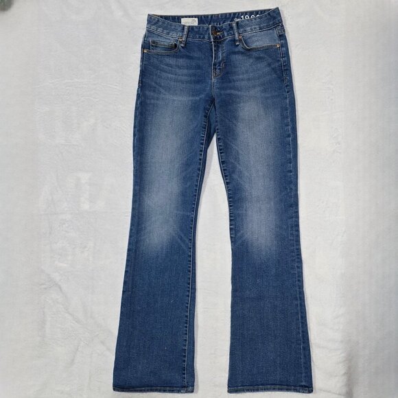 Gap 1969 Bootcut Jeans 26 – Mid-Rise Classic Denim Blue Stretch Timeless Fit - Picture 1 of 6